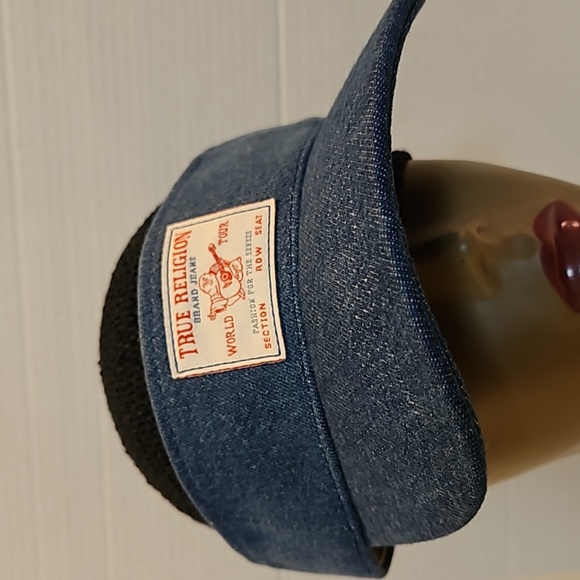 (NWT) TRUE RELIGION DENIM SUN VISOR HAT - Picture 4 of 4